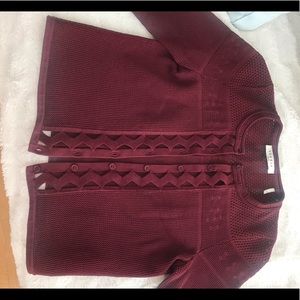 Maroon Sandro cotton sweater Xs
